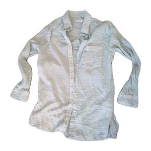 Carve Designs Womens 100% Organic Cotton Buttondown S Lightweight Sheer Surf